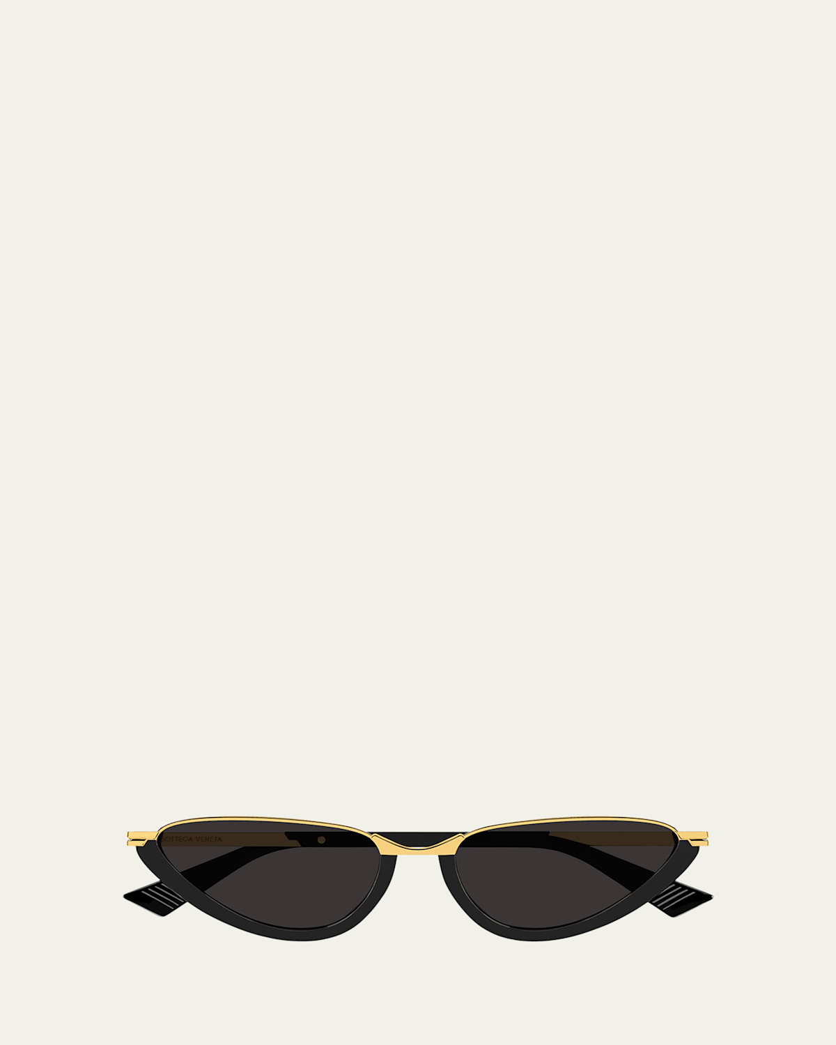 Bottega Veneta Recycled Acetate And Metal Cat-eye Sunglasses In Black
