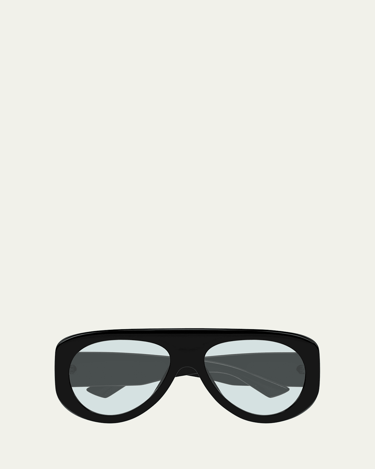 Bottega Veneta Bv1362s Round Plastic Sunglasses In Black/blue