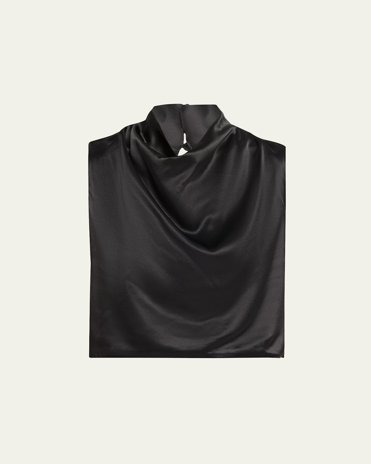 Aexae Silk Cowl-neck Top