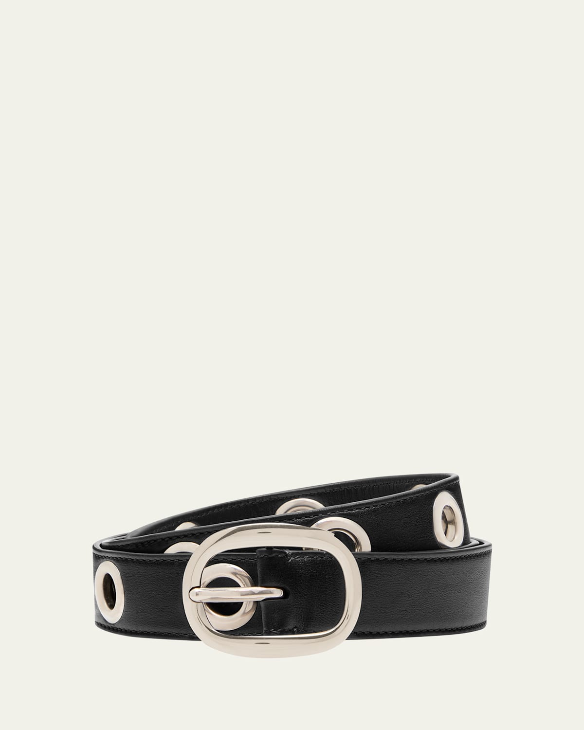 Tom Ford 3cm Eyelet-embellished Leather Belt In Black