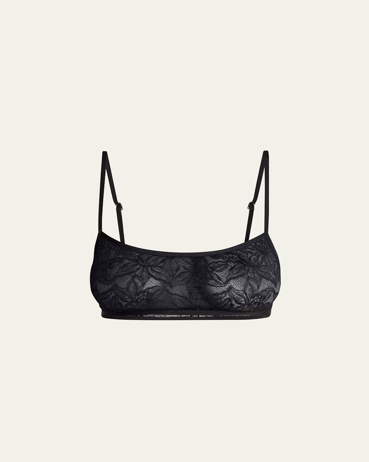 Dries Van Noten Cutie Lace Scoop Bralette In Black