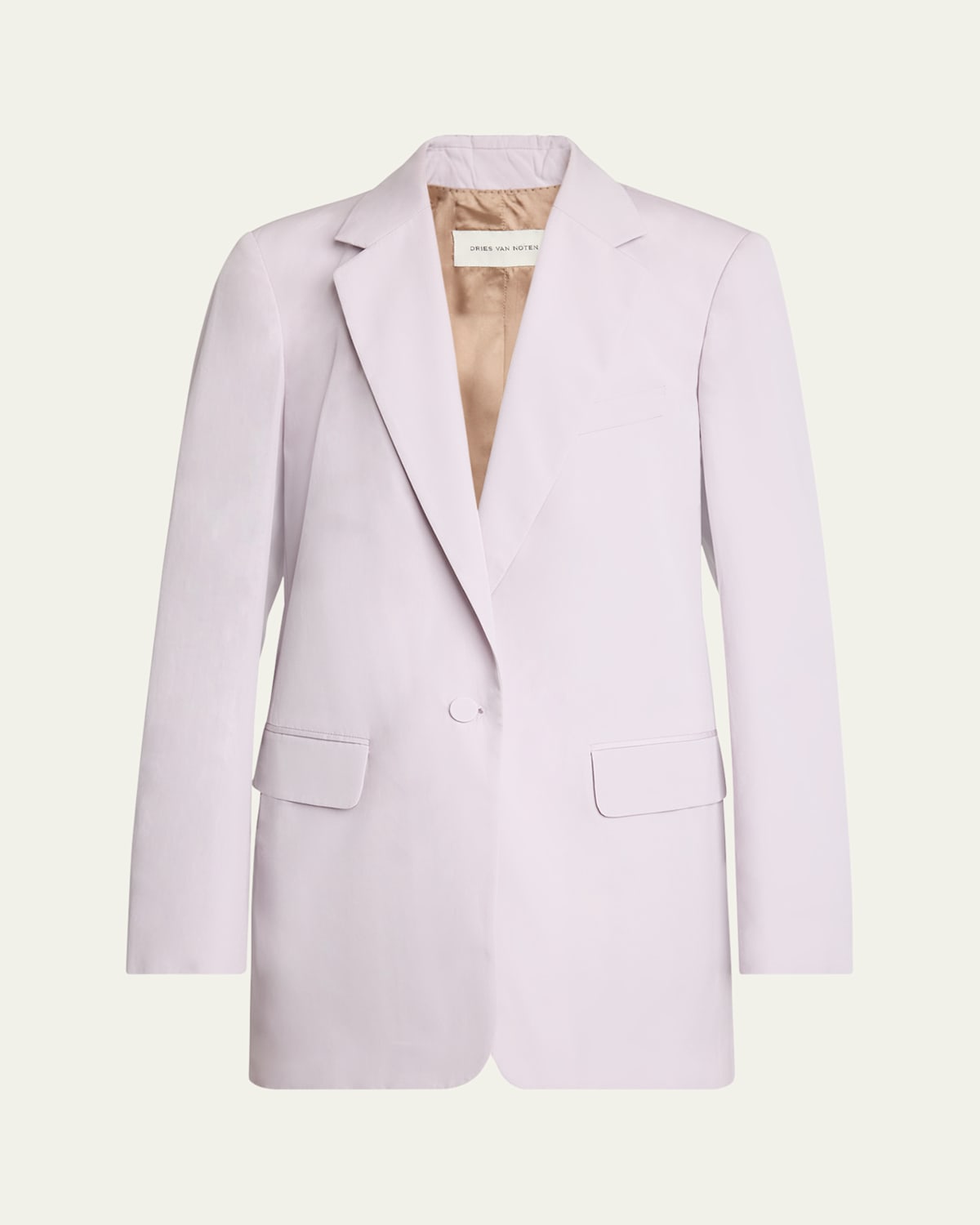 Dries Van Noten Blanchets Cotton Jacket In Lilac