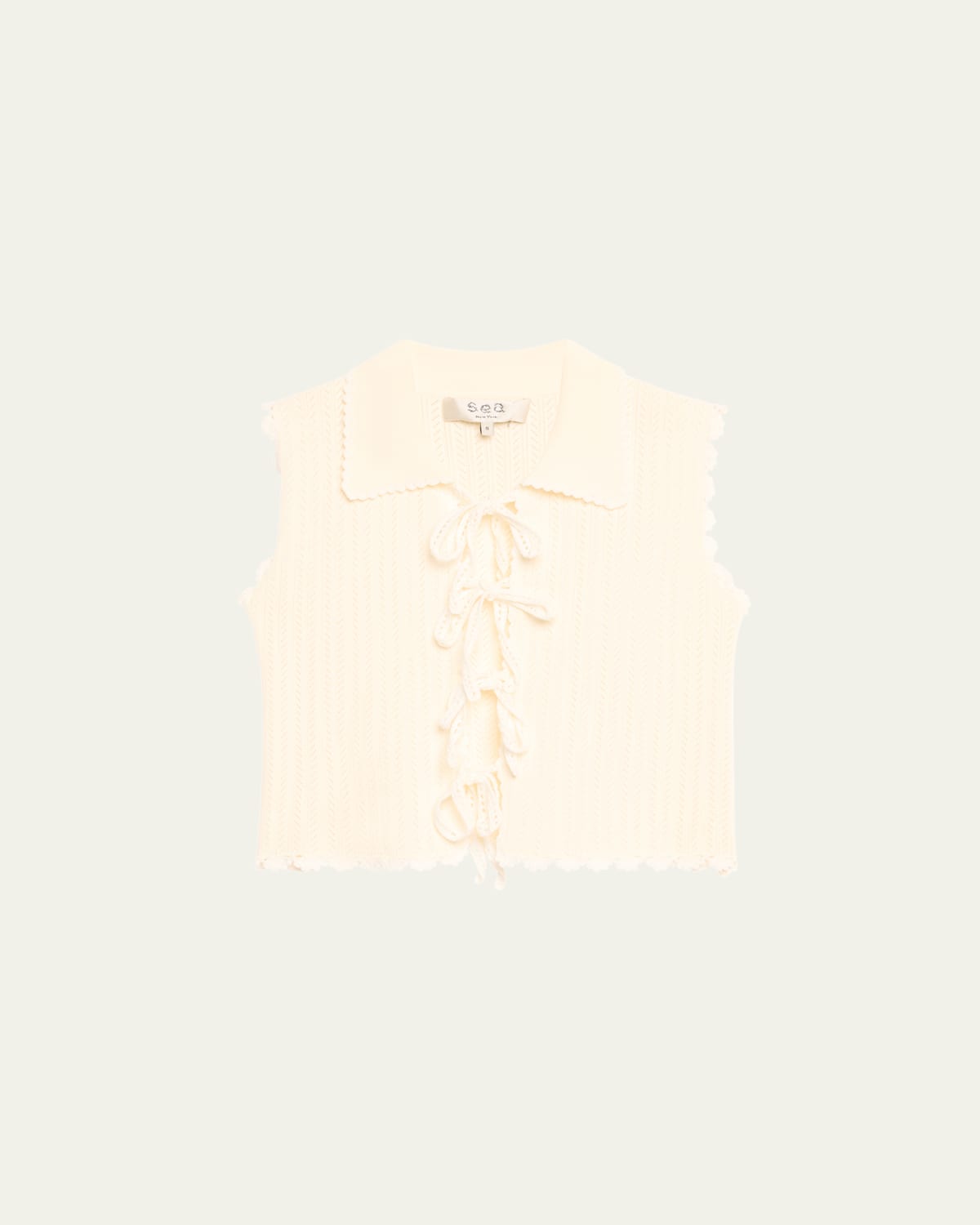 Abbie Knit Tie-Front Vest