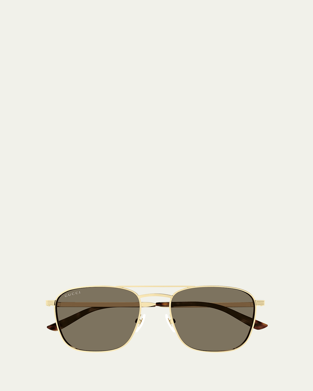 Gucci Men's Gg1881sm Metal Aviator Sunglasses In Shiny Endura Gold