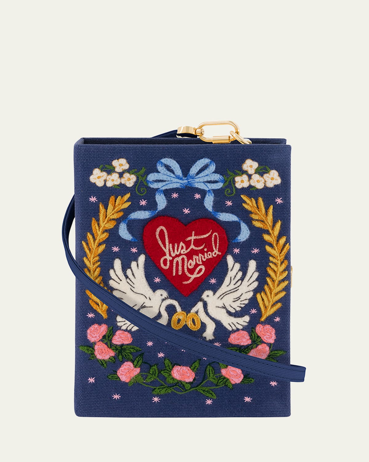 OLYMPIA LE-TAN JUST MARRIED BOOK CLUTCH BAG 