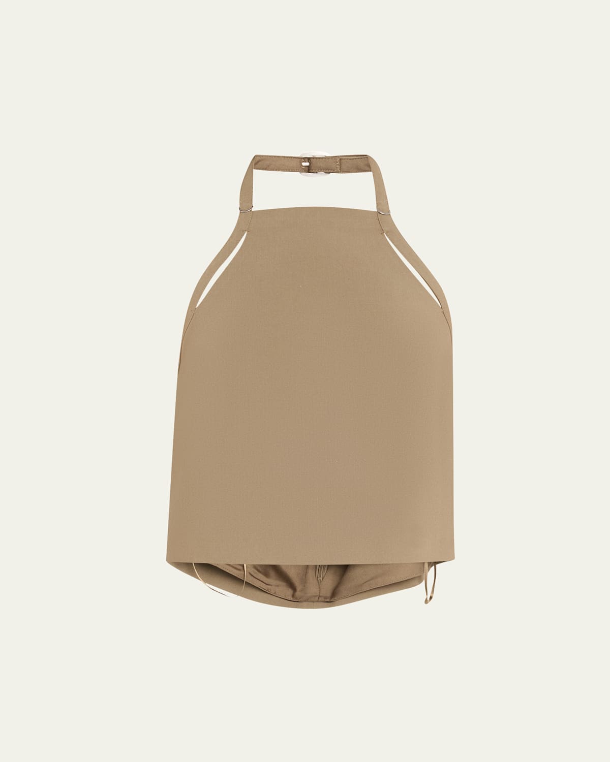Vince Apron Halter Top In Oak Moss