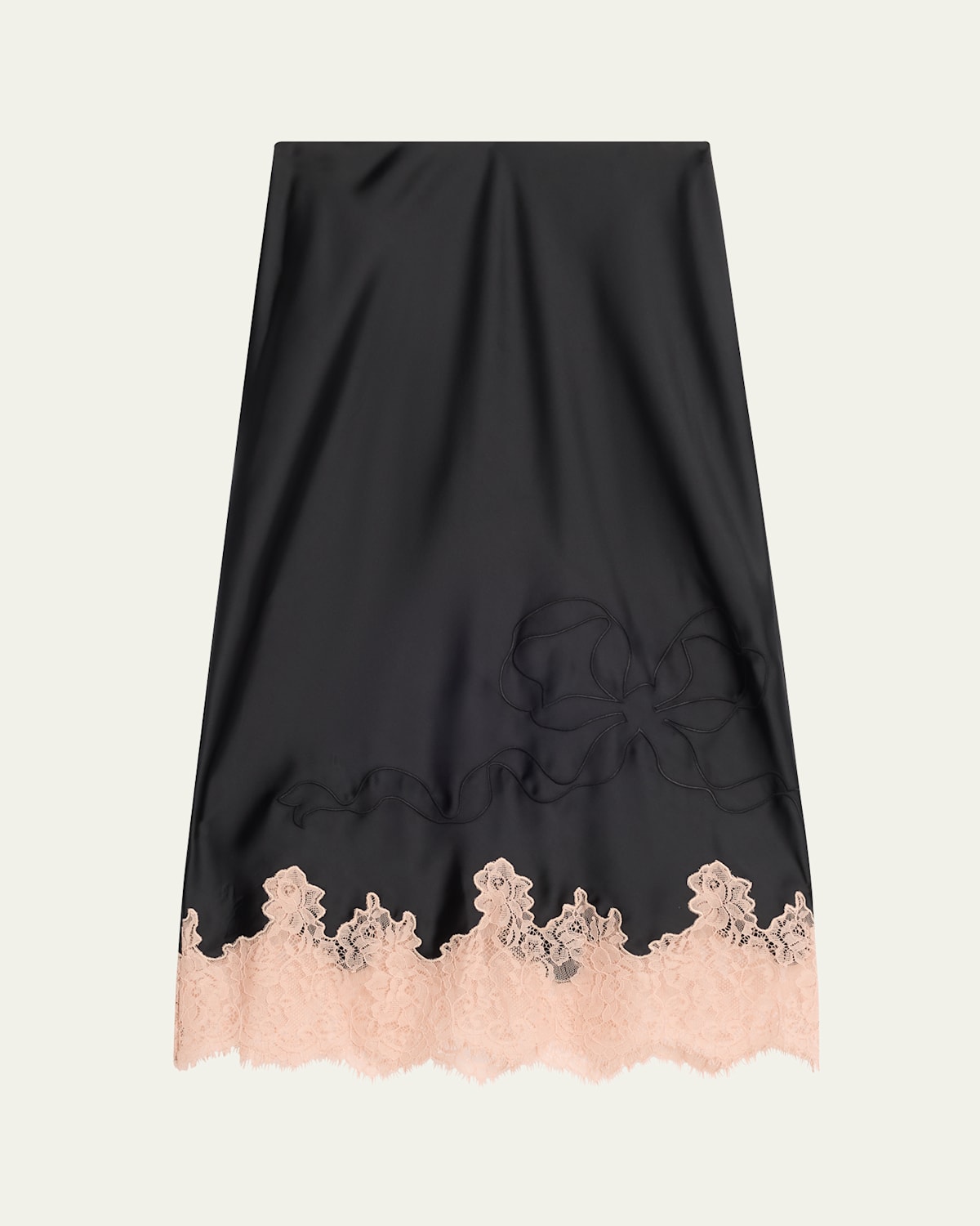 Malina Lace-Trim Midi Skirt