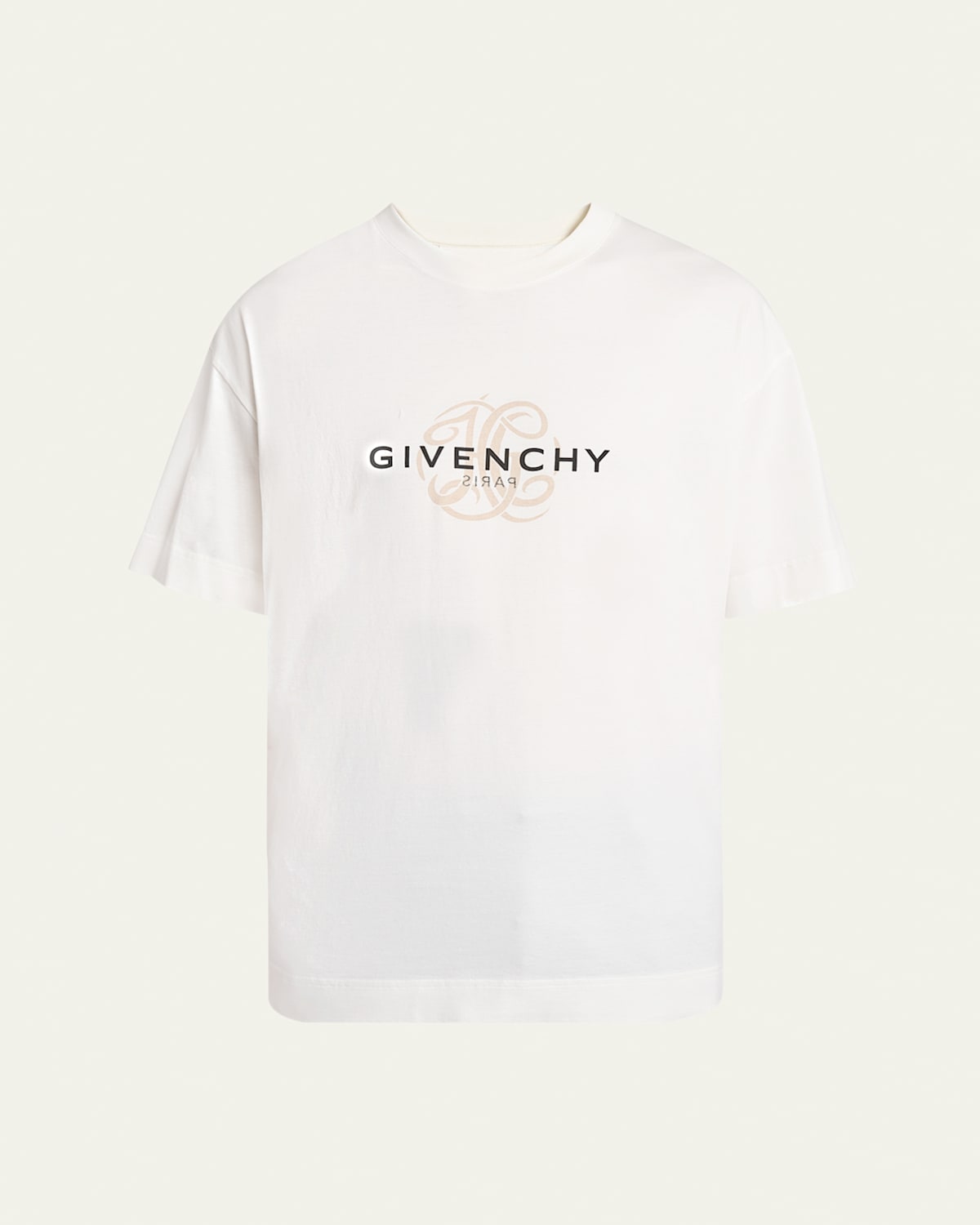 Shop Givenchy Men's Regular-fit Reverse T-shirt In Off White