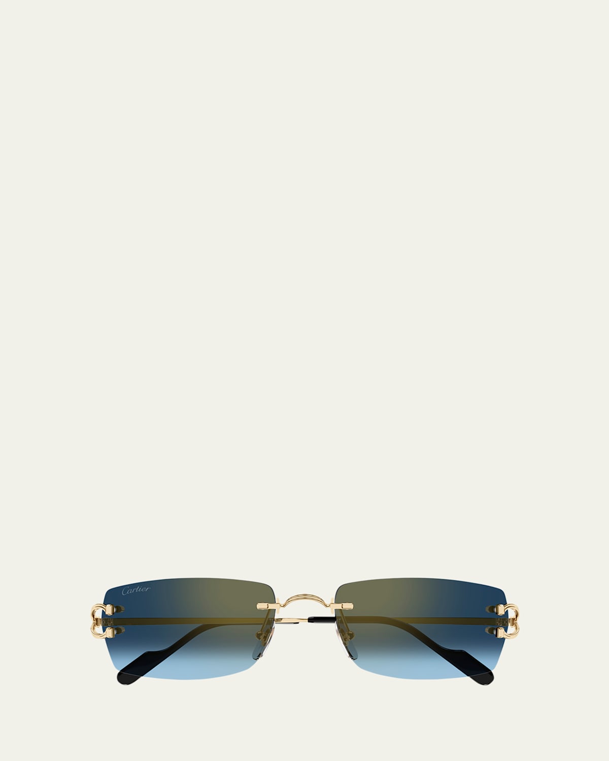 Men's CT0550SM Metal Rectangle Sunglasses