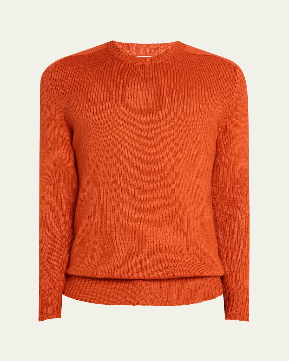 Men's Wool and Silk Knit Crewneck Sweater