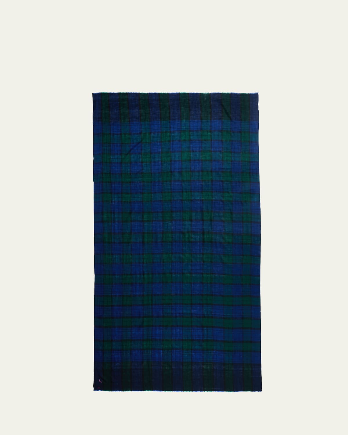 Men's Tartan Check Cashmere Scarf