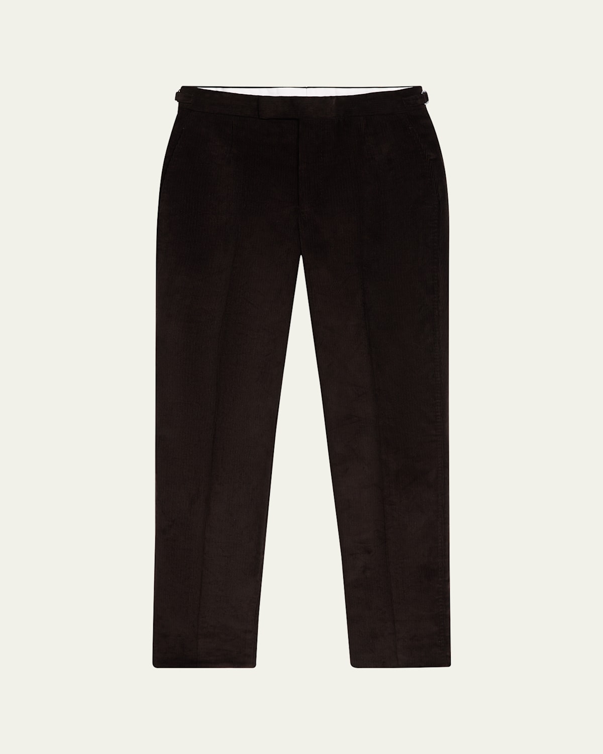 Men's Cotton Corduroy Flat-Front Trousers
