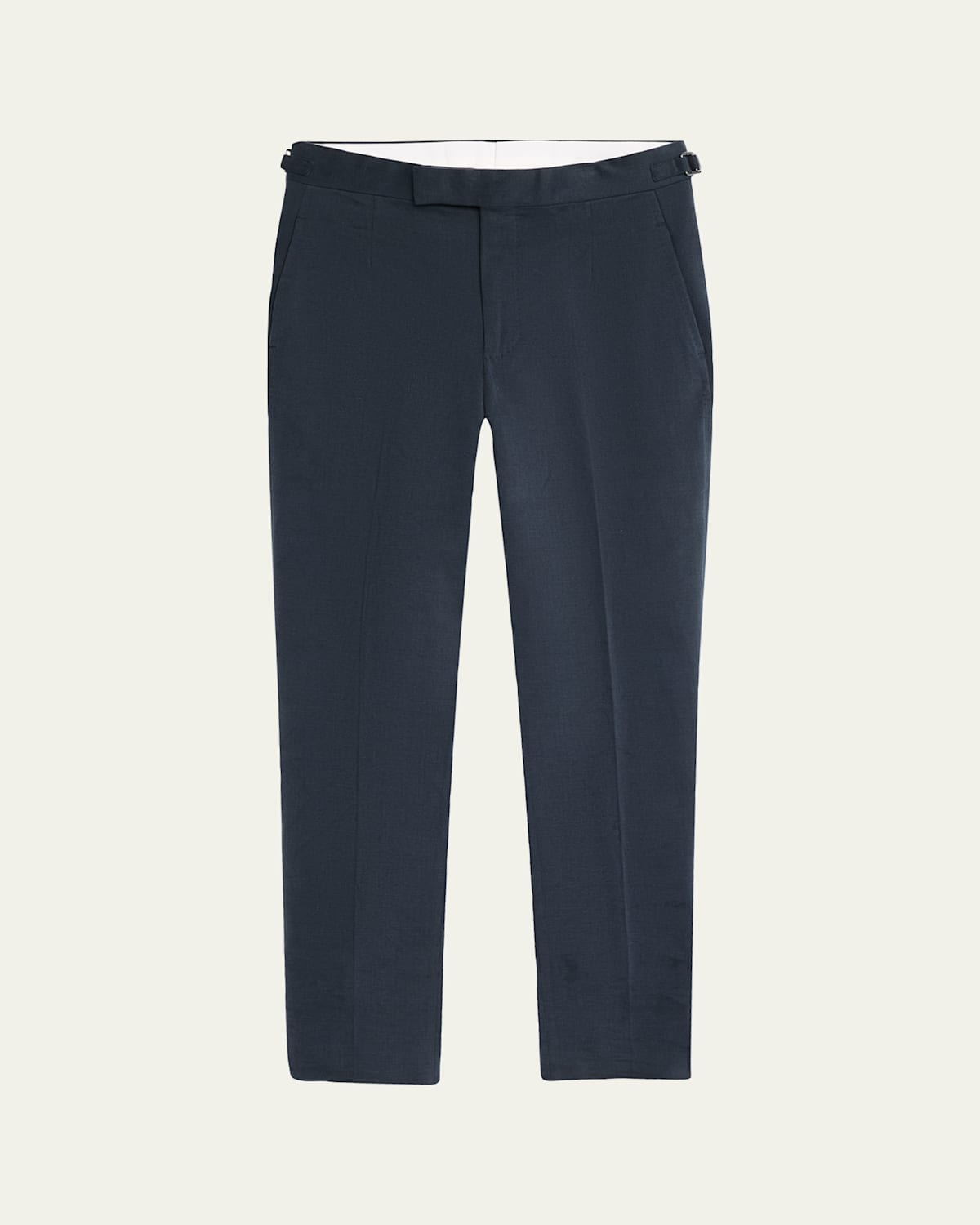 Men's Cotton Flat-Front Trousers