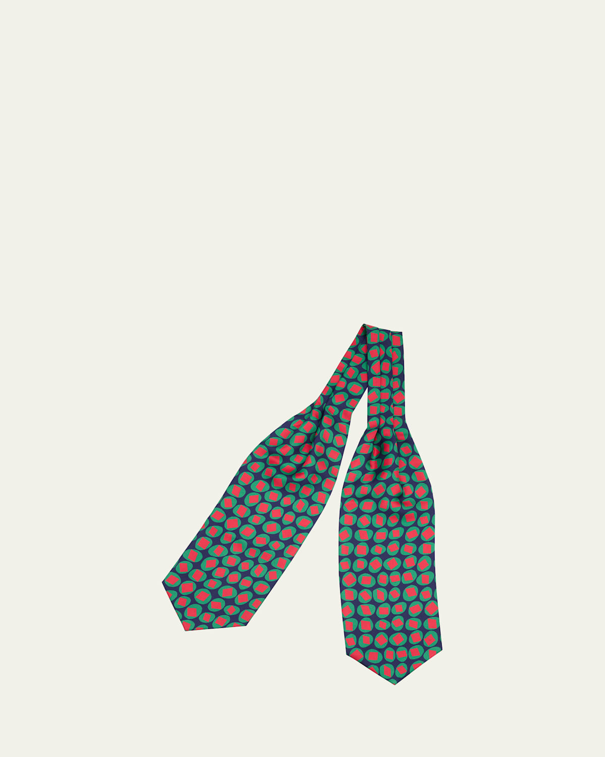 Men's Geometric Silk Neck Scarf