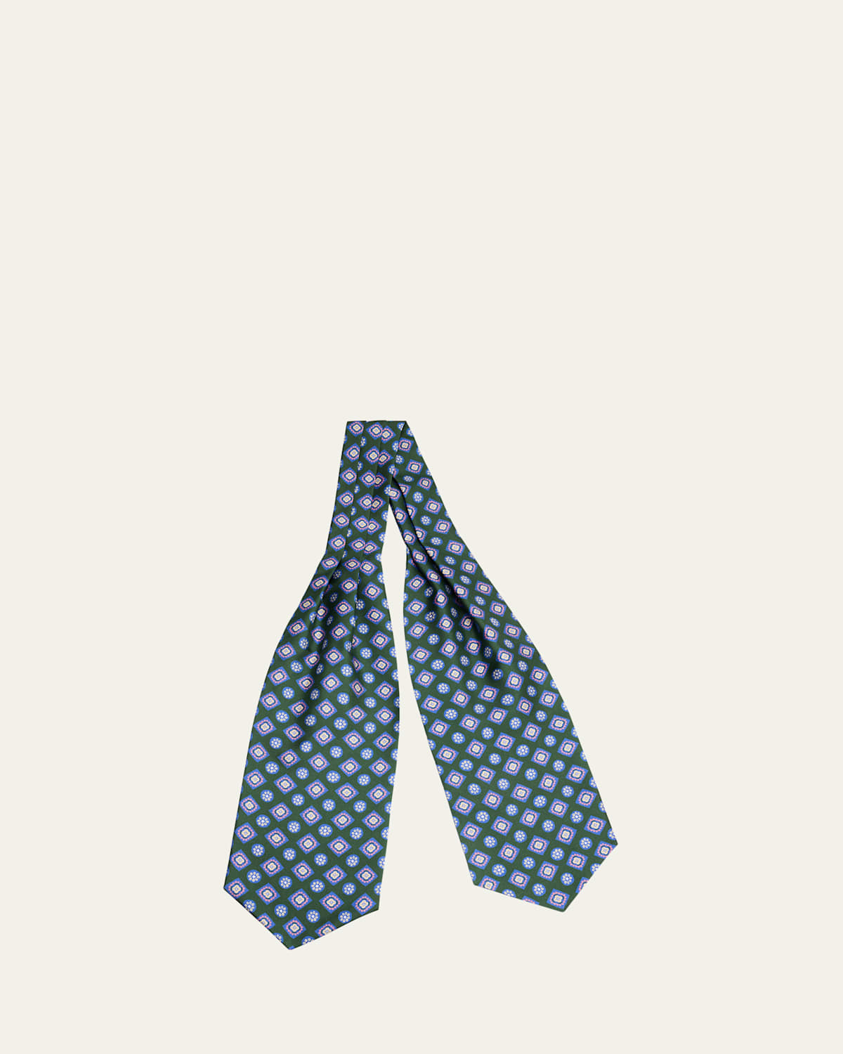 Men's Geometric Silk Neck Scarf