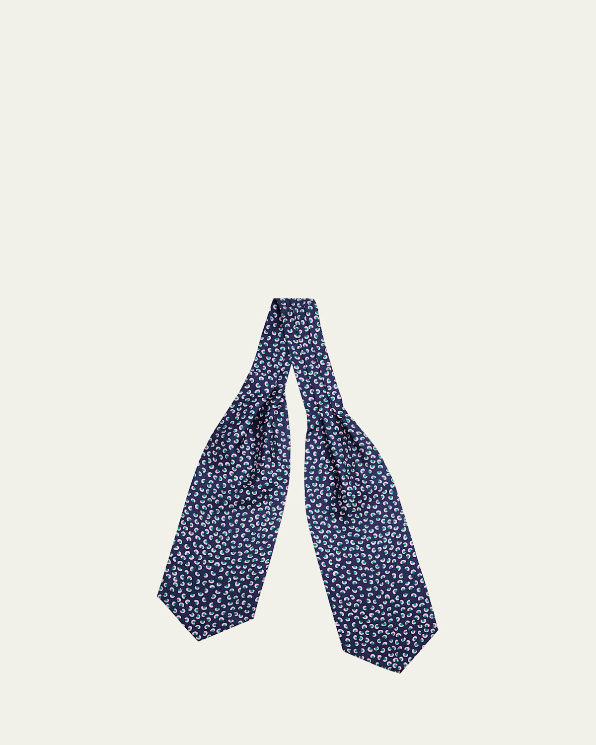 Men's Micro-Printed Silk Neck Scarf