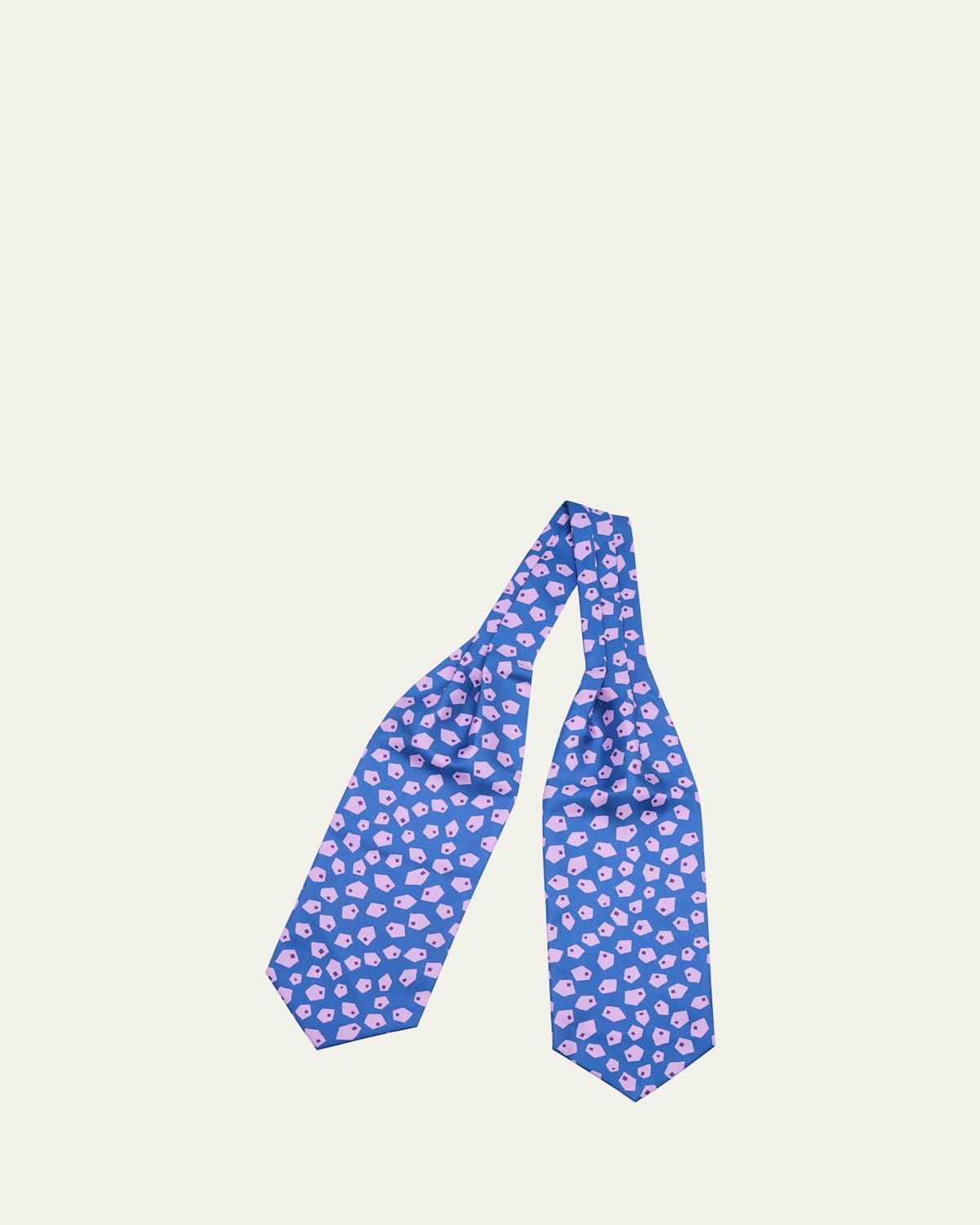 Men's Geometric Silk Neck Scarf