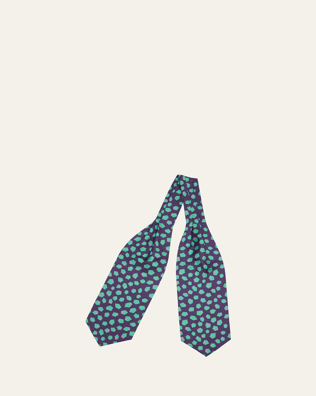 Men's Geometric Silk Neck Scarf