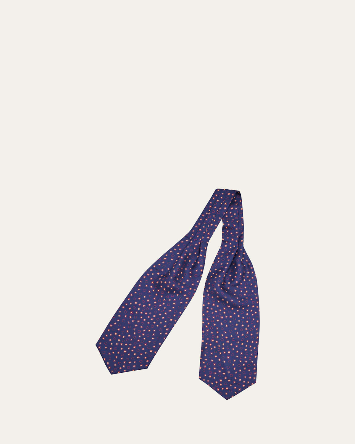 Men's Micro-Printed Silk Neck Scarf