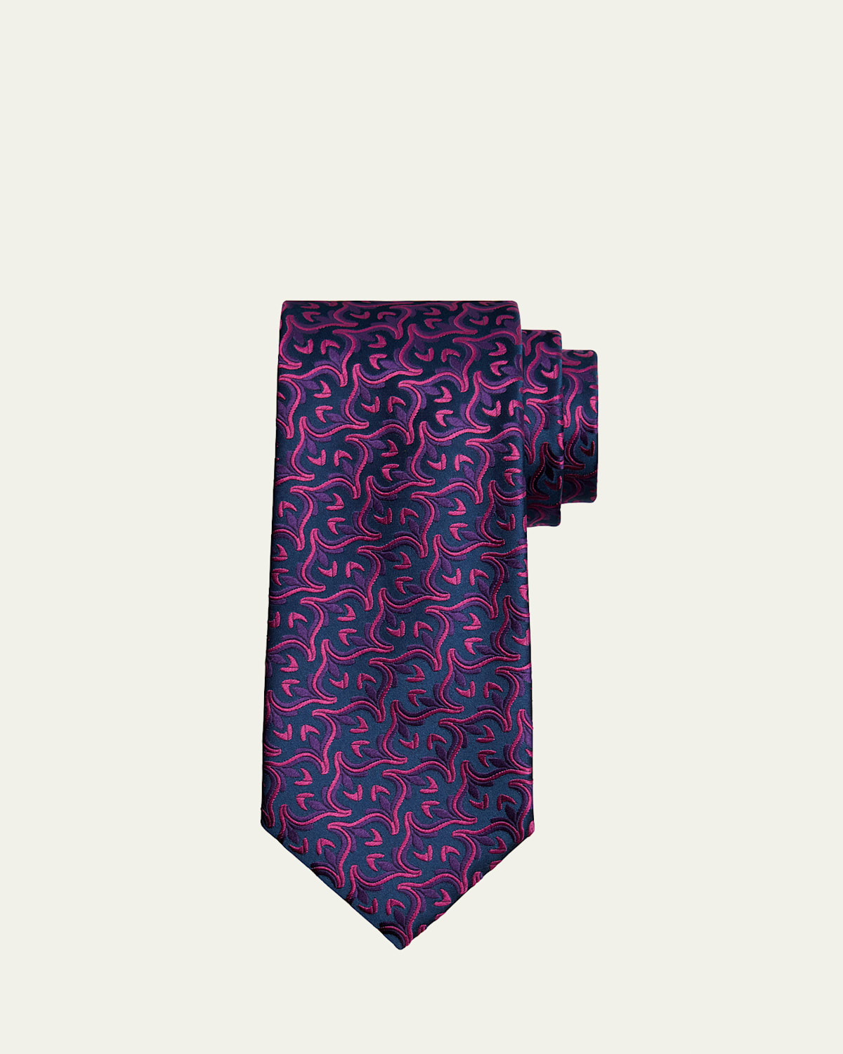 Charvet Men's Woven Vine Silk Tie