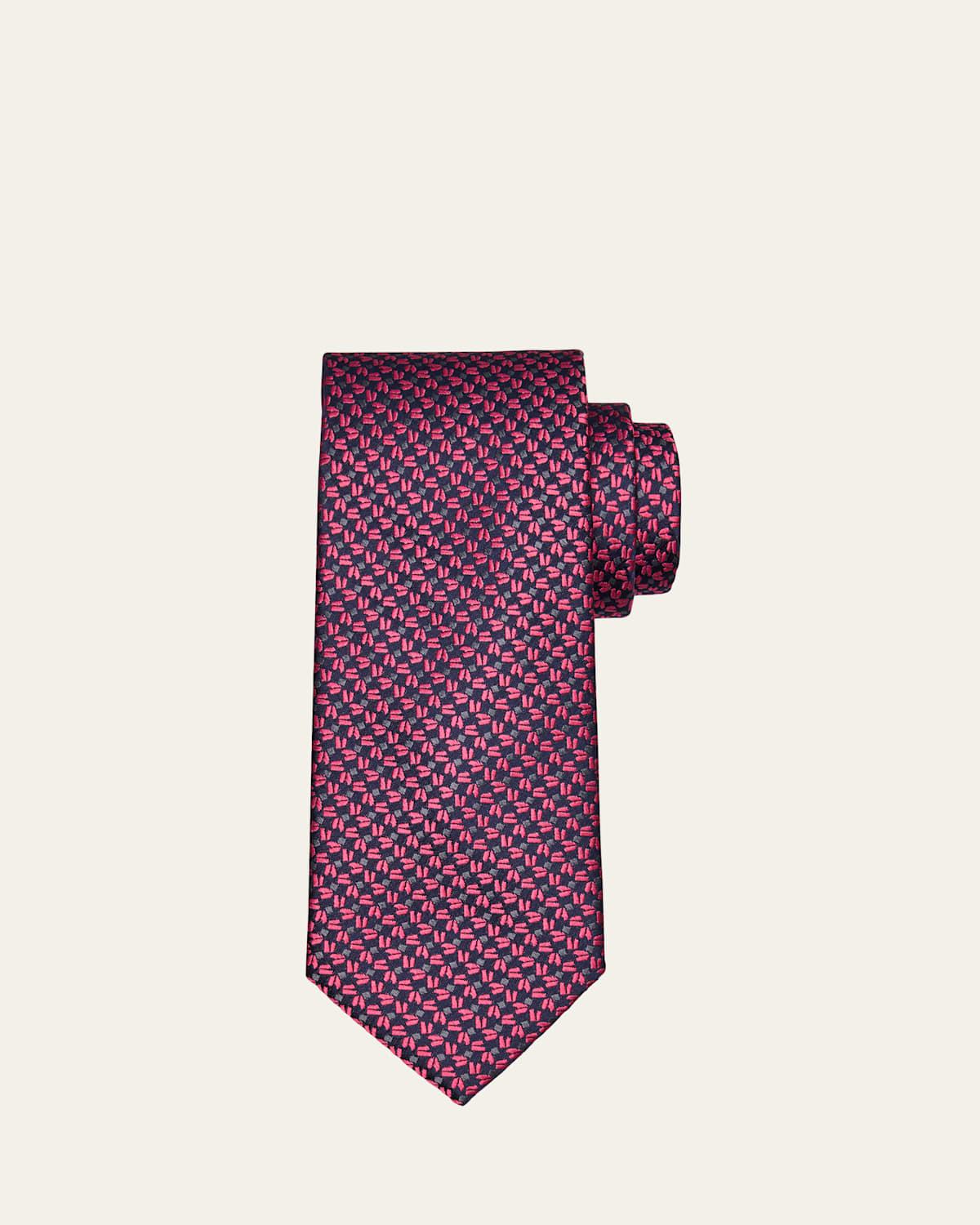 Men's Zigzag Woven Silk Tie