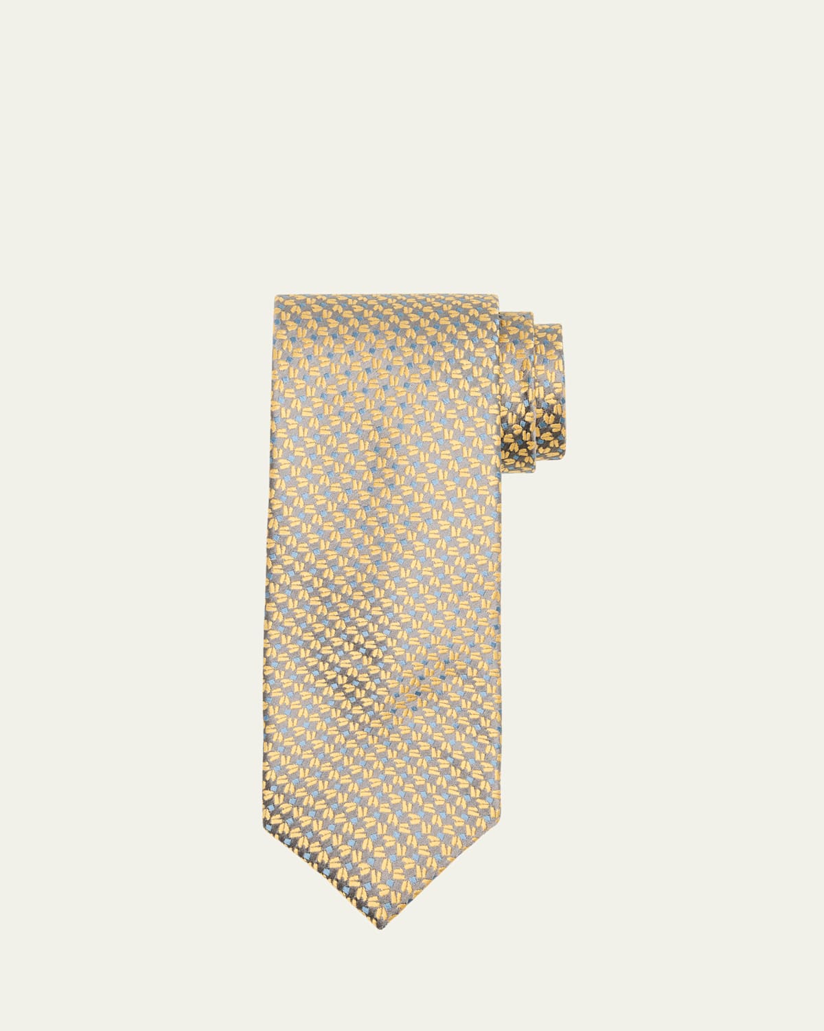 Men's Zigzag Woven Silk Tie
