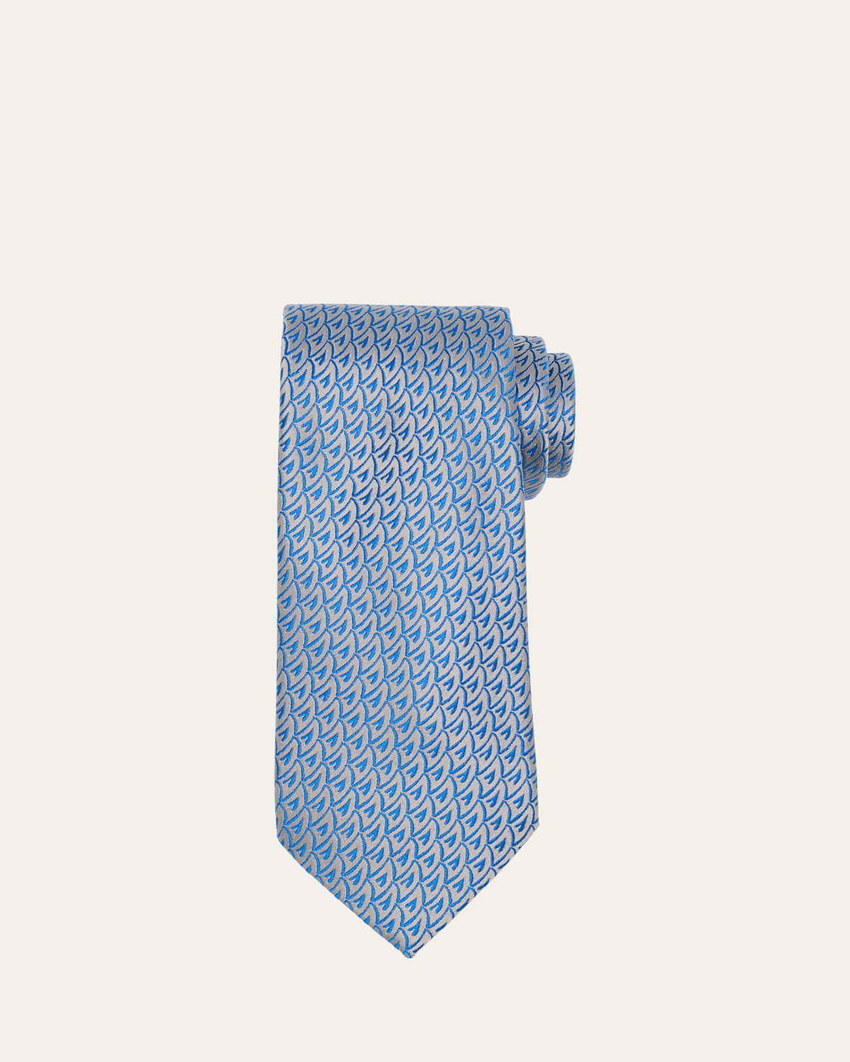 Men's Sailboat Woven Silk Tie