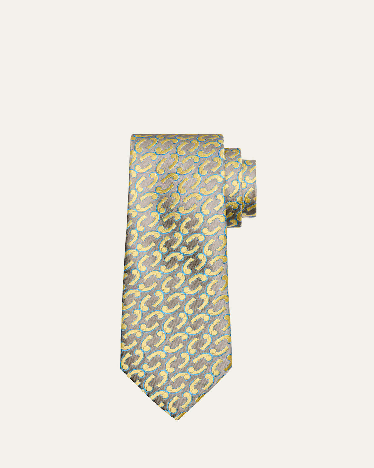 Men's Snorkel-Pattern Silk Tie