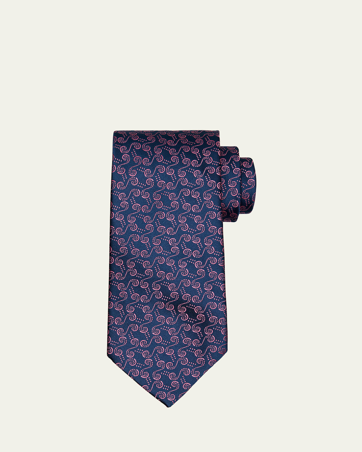 Men's Snorkel-Pattern Silk Tie
