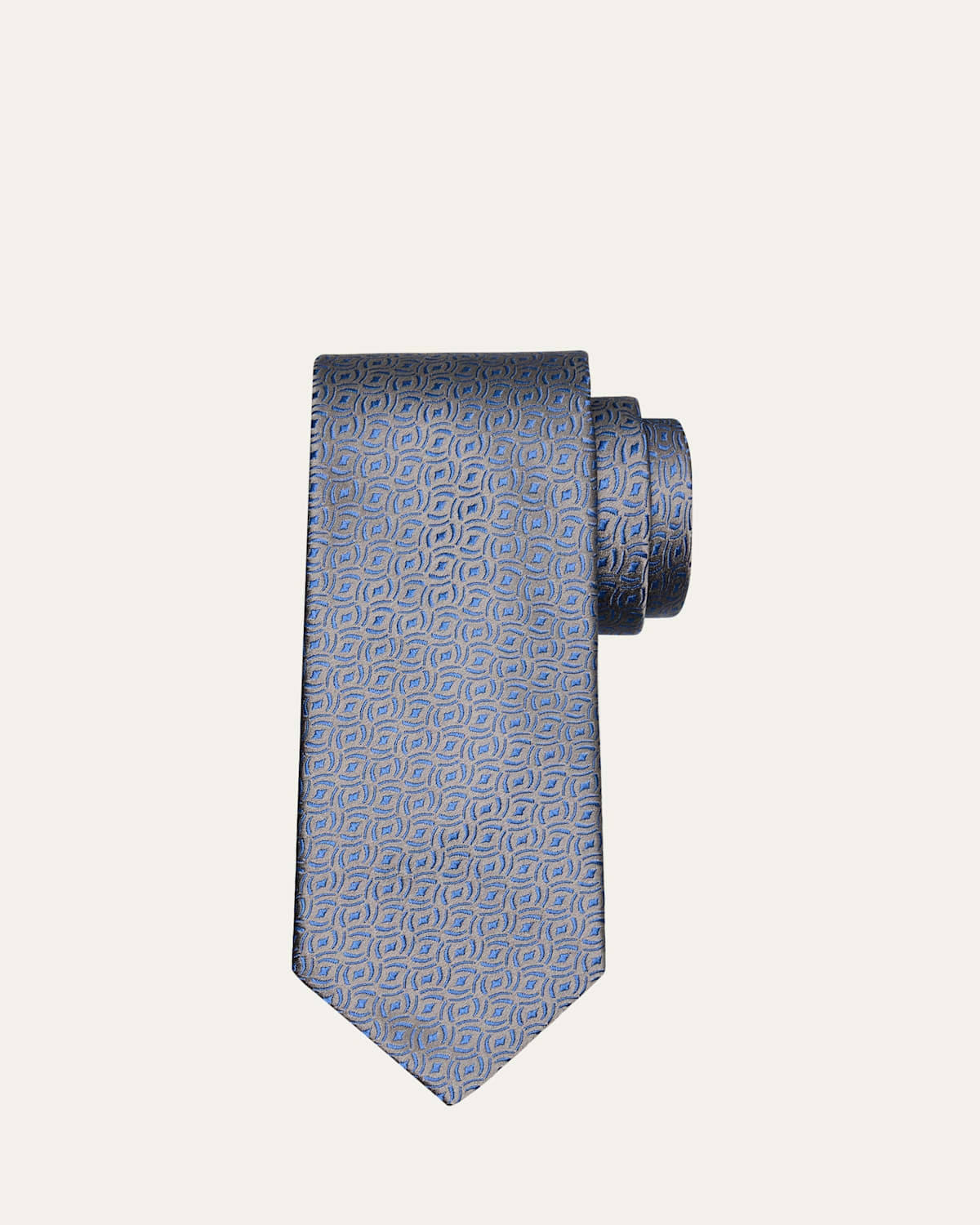 Men's Diamond Woven Silk Tie