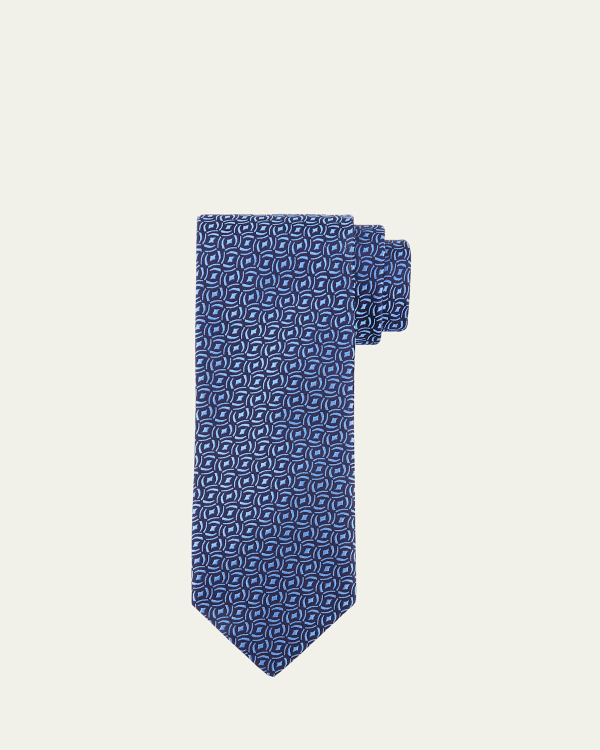 Charvet Men's Diamond Woven Silk Tie In 7-blu