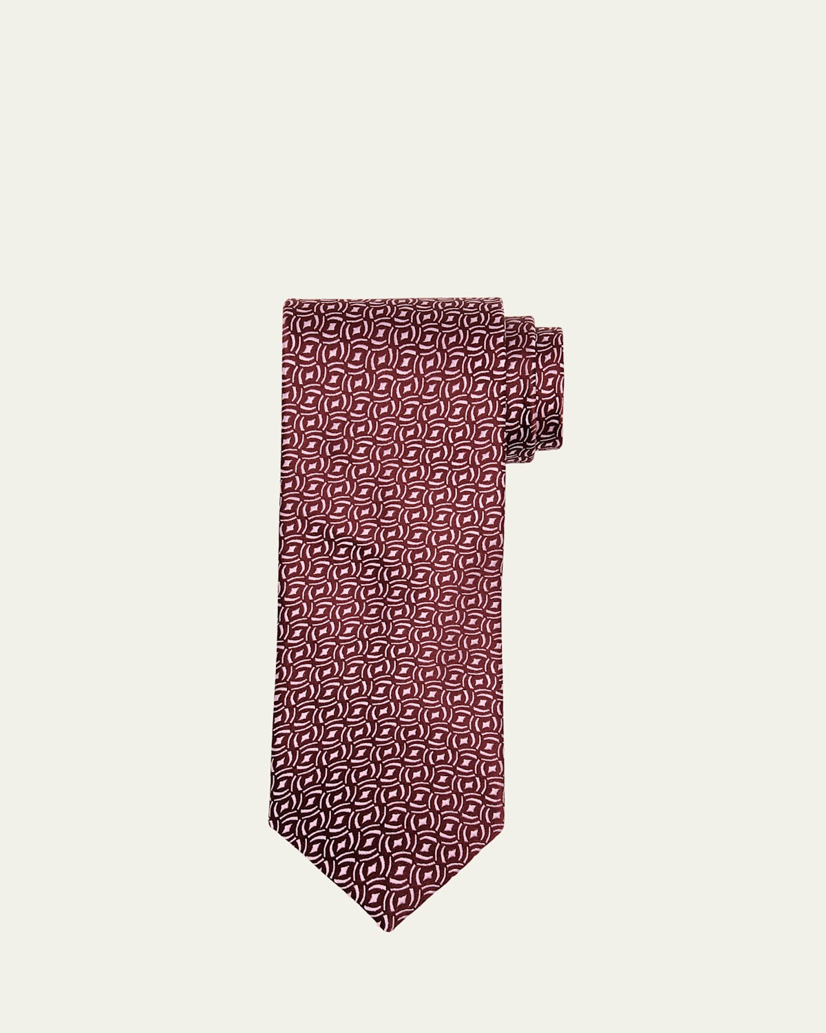 Charvet Men's Diamond Woven Silk Tie
