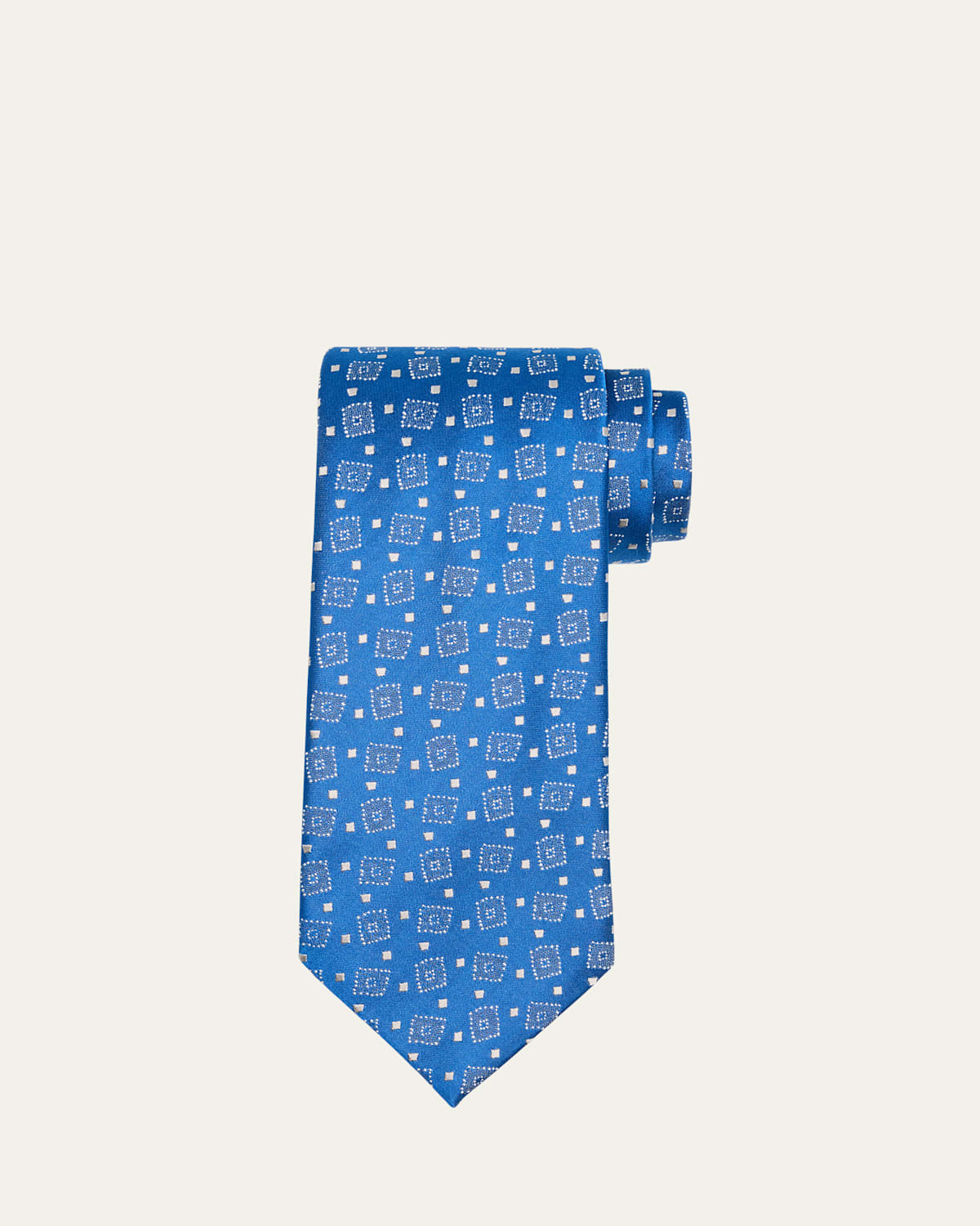 Men's Diamond-Woven Silk Tie