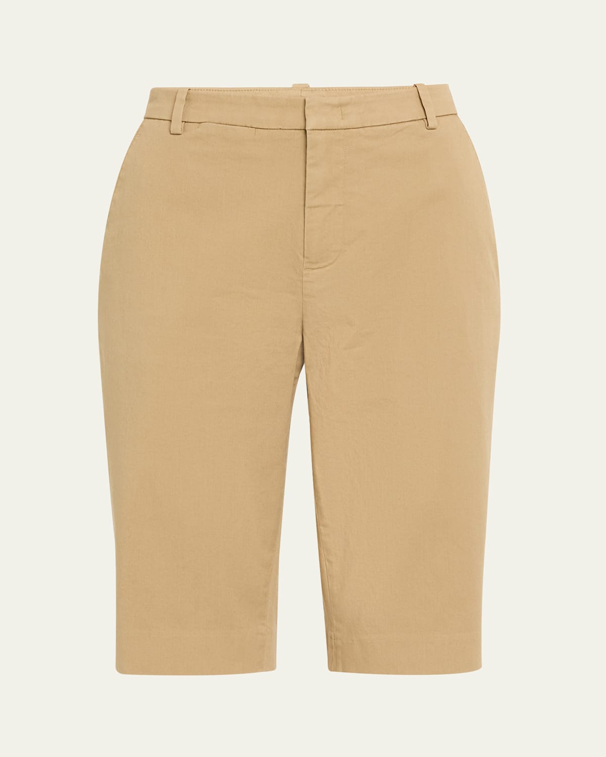 Shop Vince Mid-rise Chino Shorts In Desert