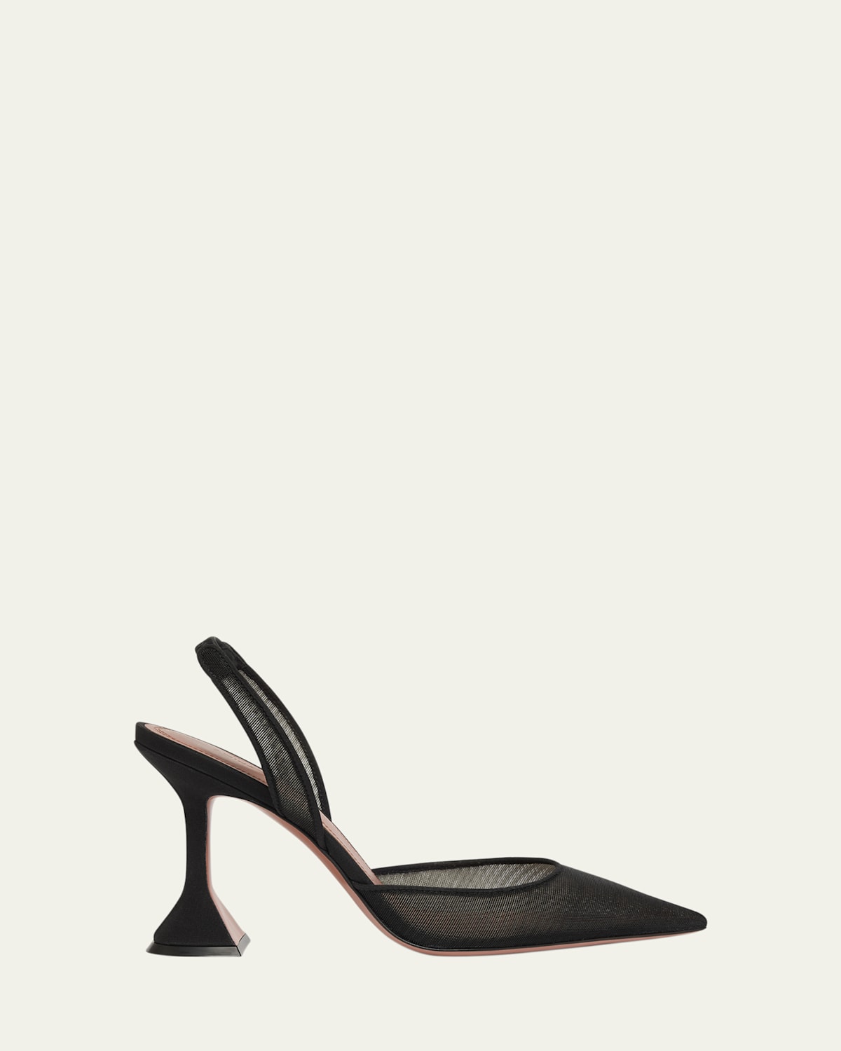 Holli Pointed Mesh Slingback Pumps