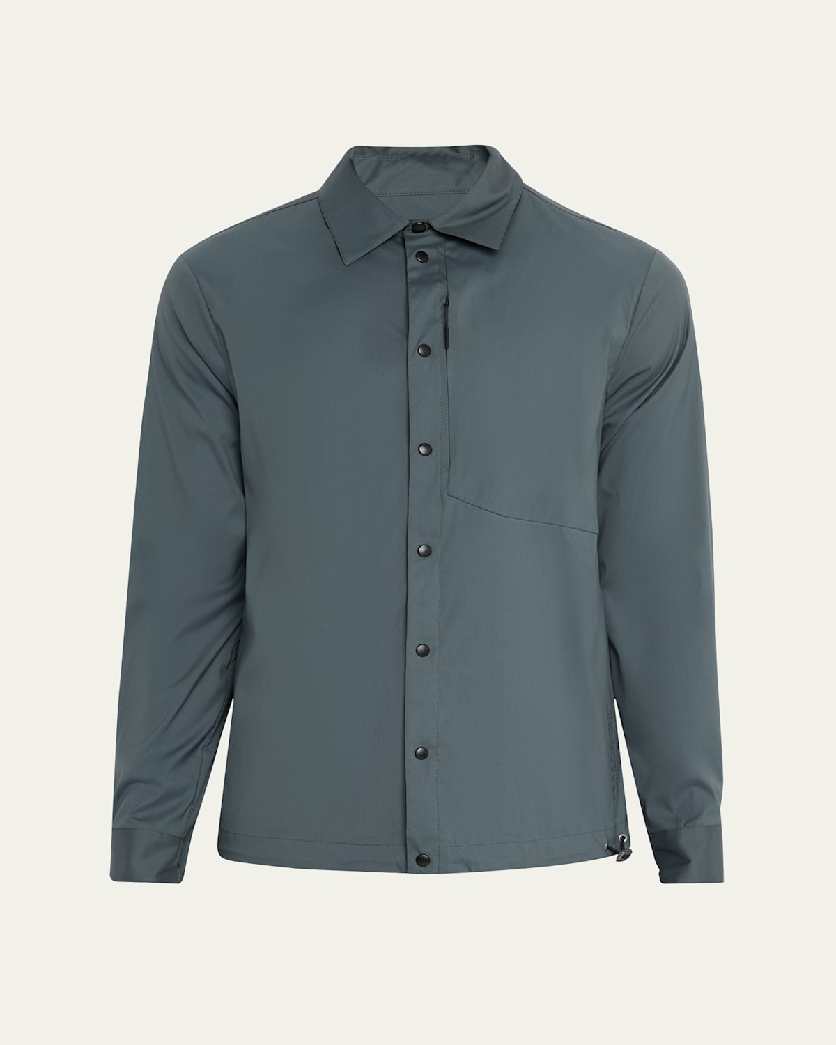 Men's Stretch Snap-Front Casual Button-Down Shirt