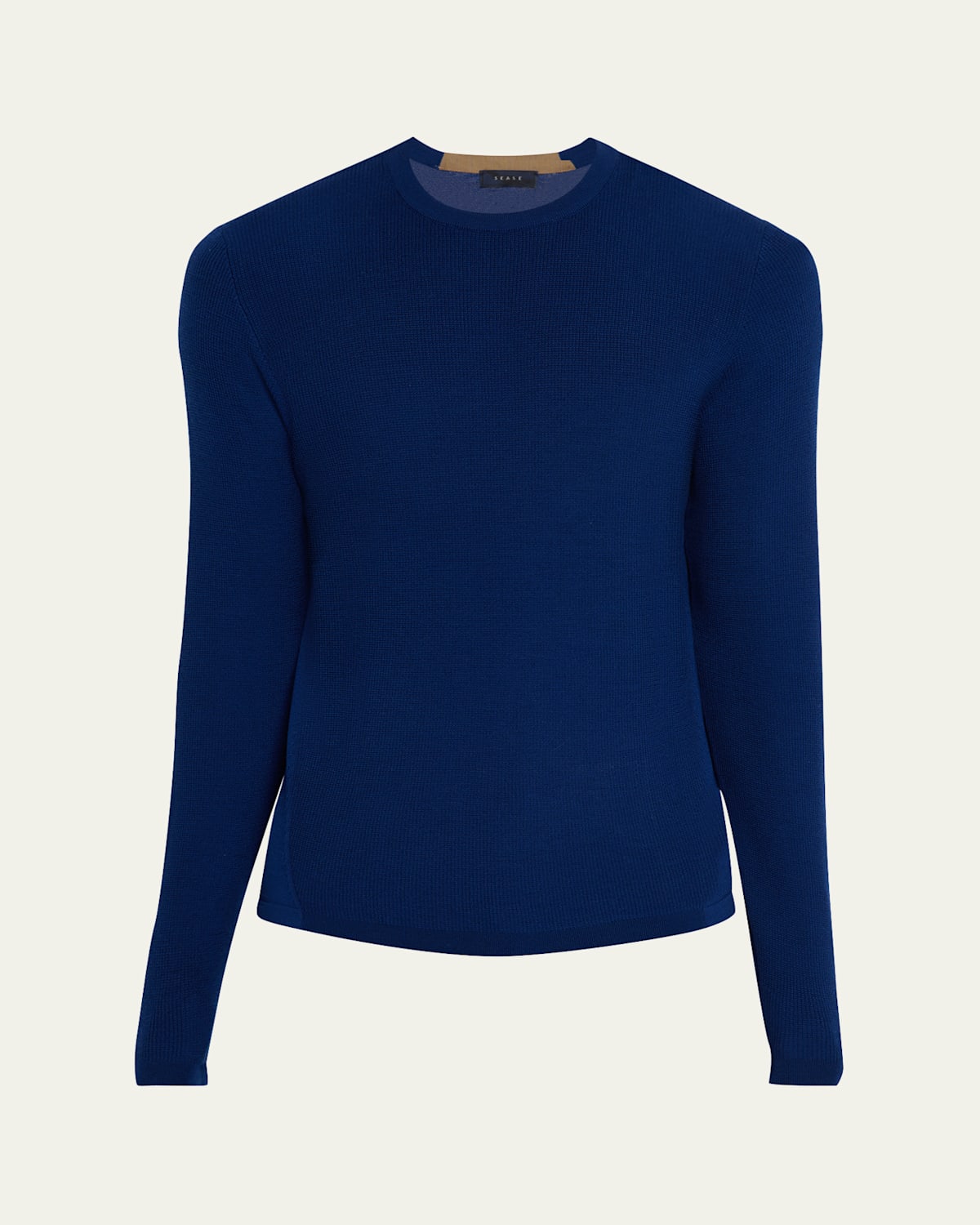 Men's Paneled Waffle-Knit Sweater