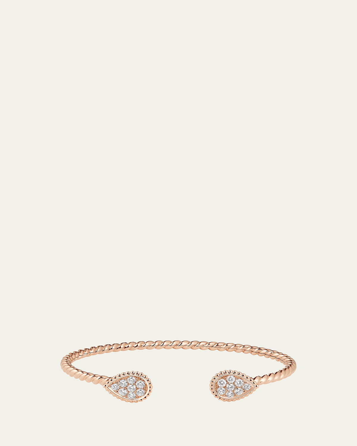 18K Rose Gold Serpent Boheme Bracelet with Diamonds