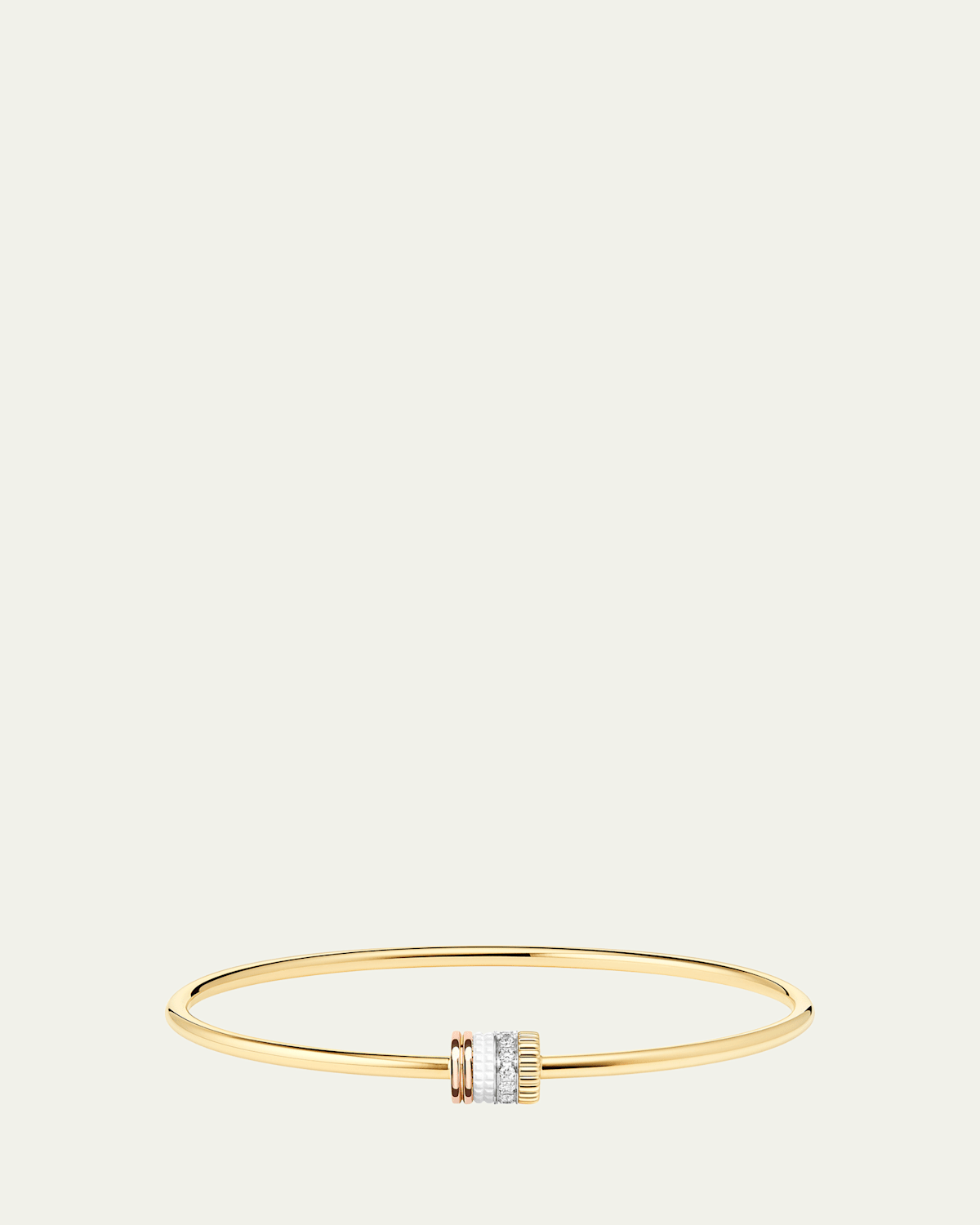 18K Yellow, Rose, and White Quatre White Edition Bracelet with Diamonds