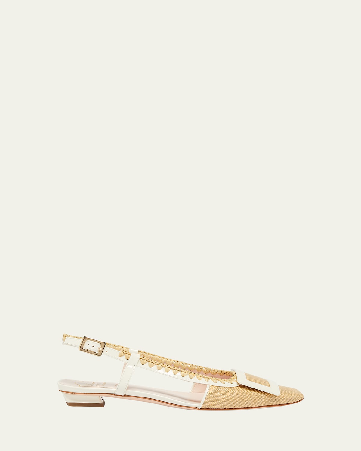 【関税&送料込】Roger Vivier Bv Sling Back Lac Buckle Dec 25 Roger Vivier Bv Braided Lac B Sling Dec 25 Slingback In