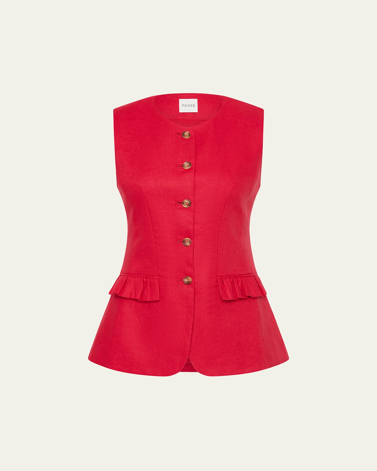 Matilda Linen Gilet