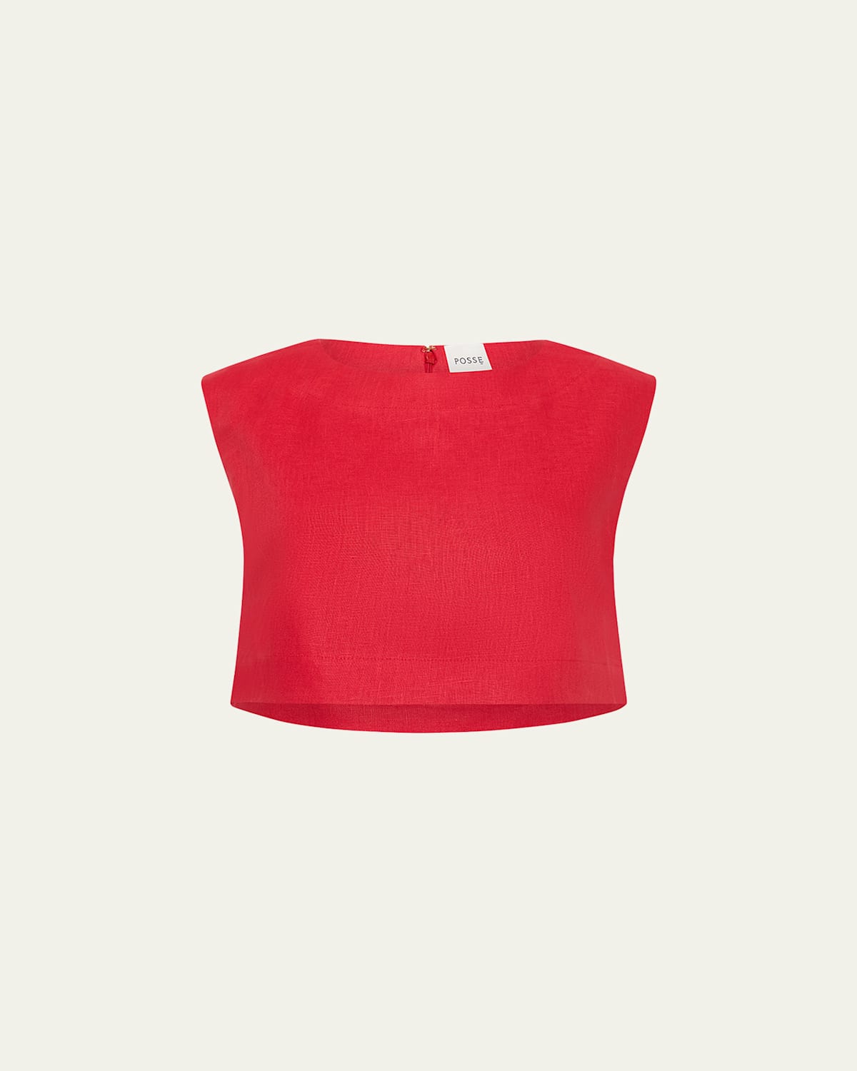 Martina Linen Crop Top