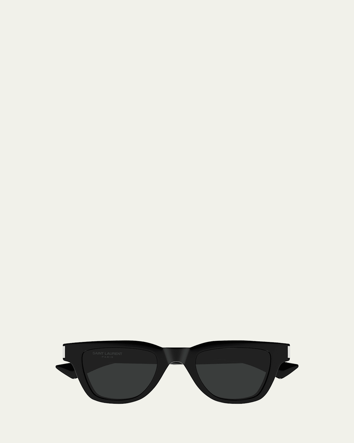 Saint Laurent Sl 790 Linea Corner Angle 001 Black Crystal Sunglasses In Black