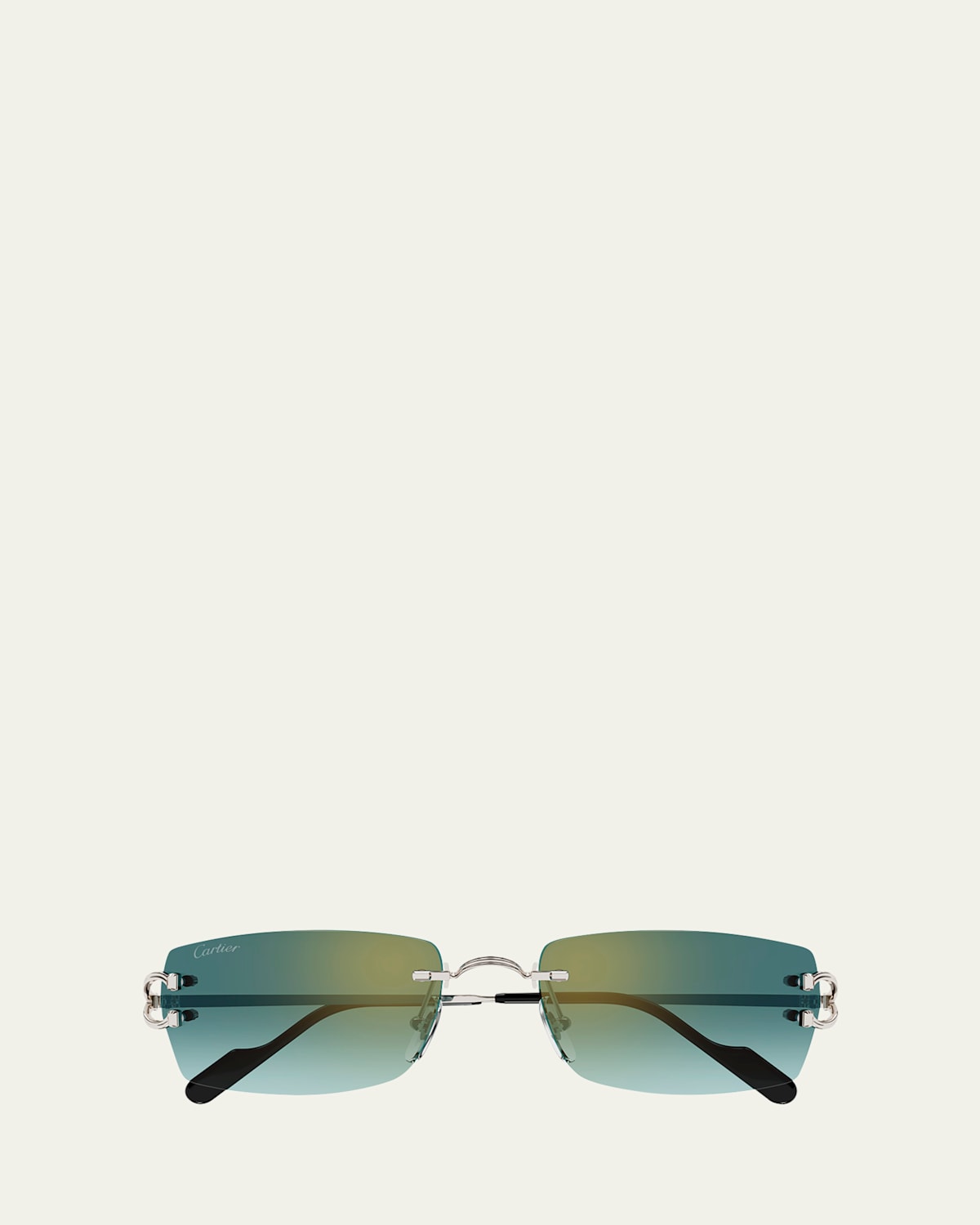 Cartier Men's CT0550S Metal Rectangle Sunglasses
