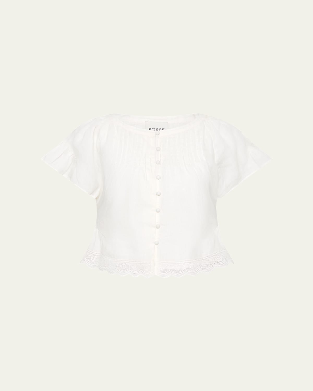 Grace High-Low Pintuck Blouse