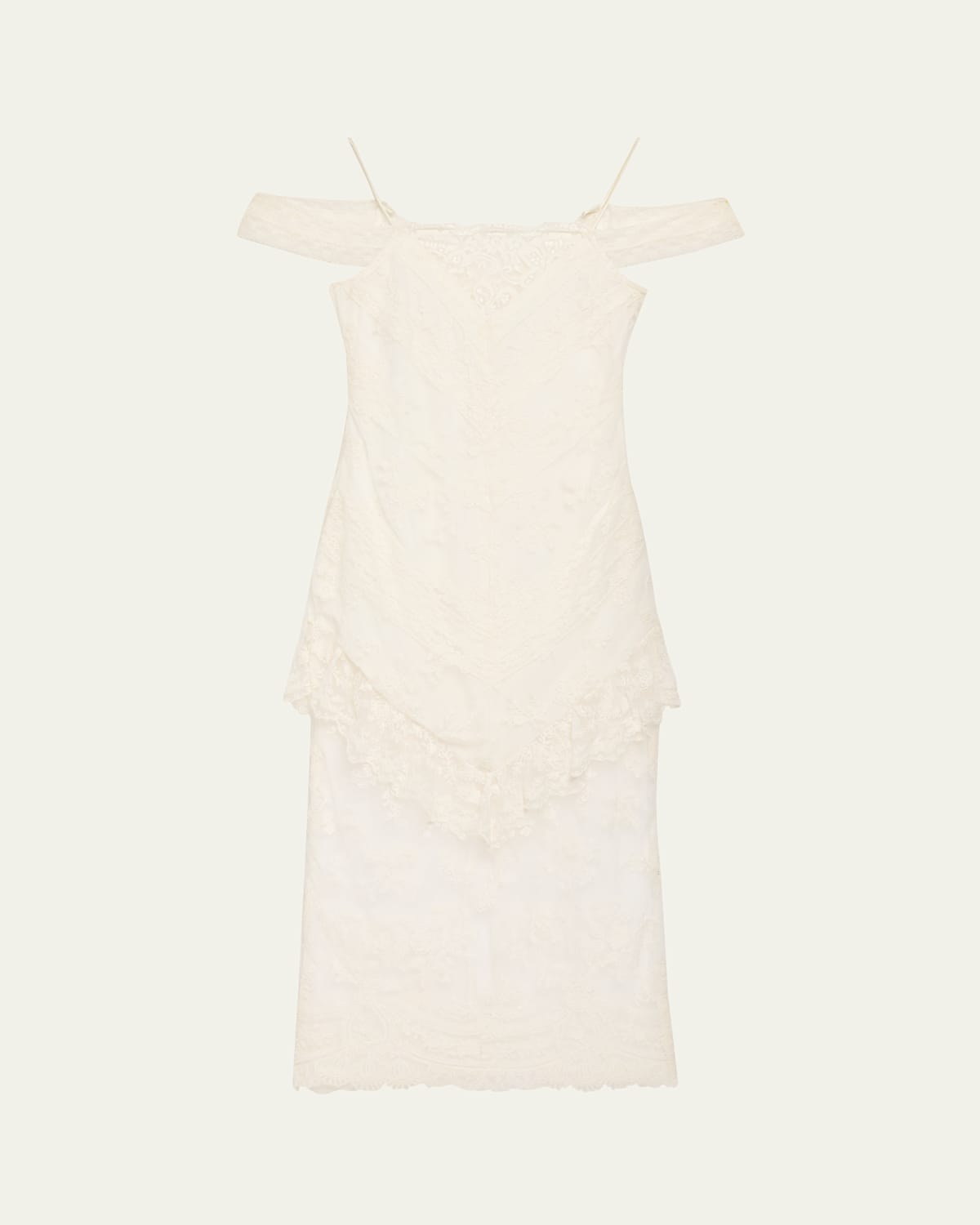 Loveshackfancy Riville Lace Off-the-shoulder Maxi Dress