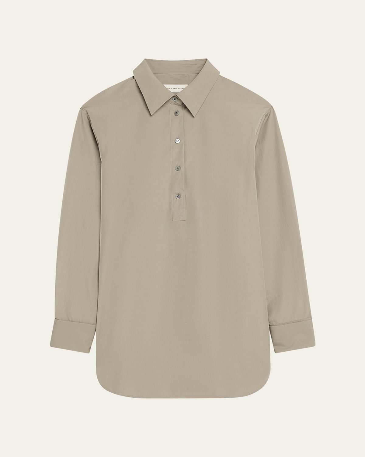 DRIES VAN NOTEN CORSALA BUTTON DOWN COTTON SHIRT 