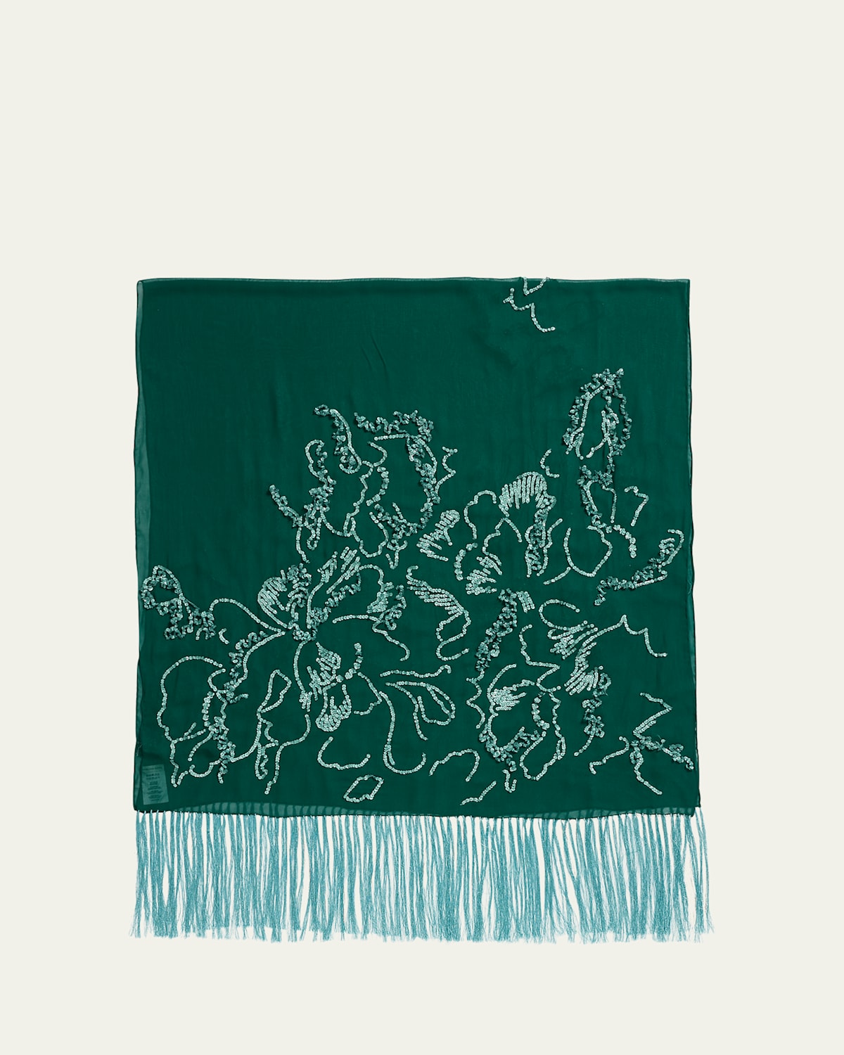 Felicia Sequined Fringe Scarf
