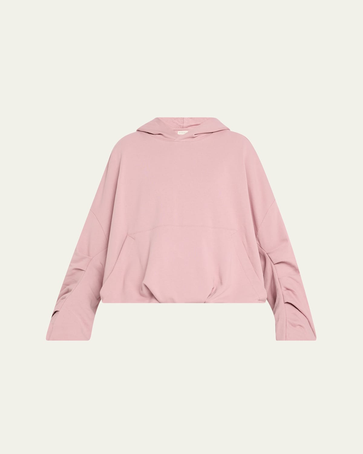 Shop Dries Van Noten Hannett Pintuck Oversized Hoodie In Pink