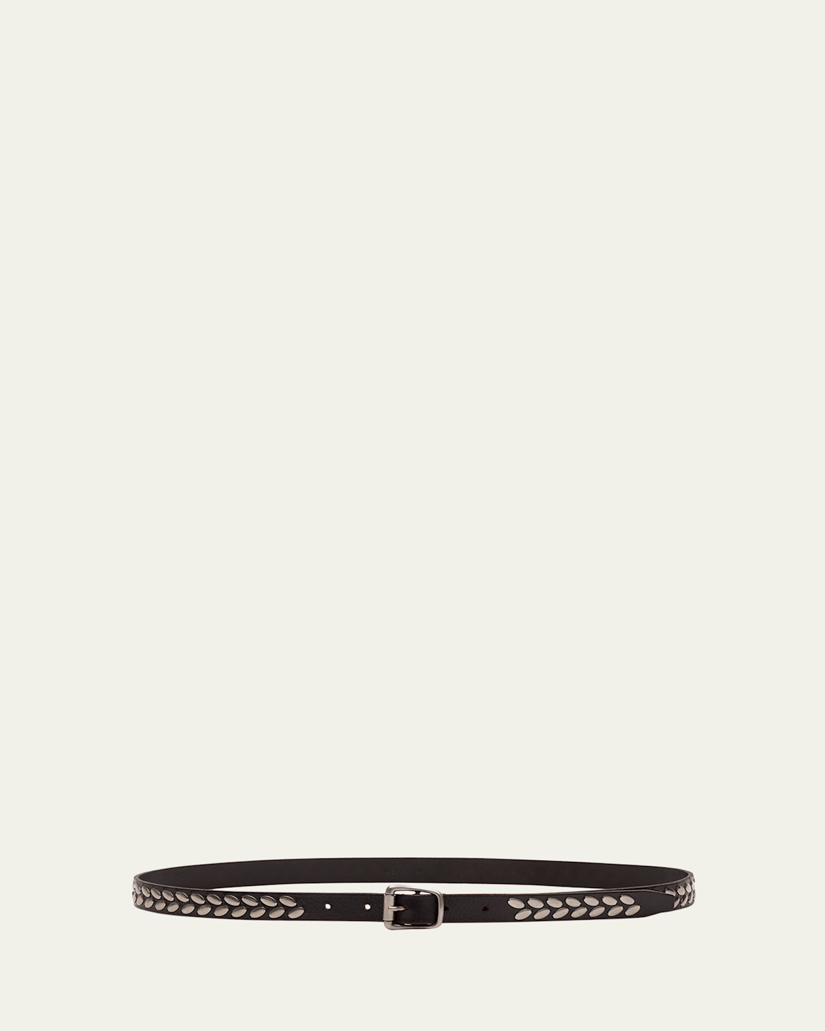 LEMAIRE Men's Almond Stud 20 Leather Belt